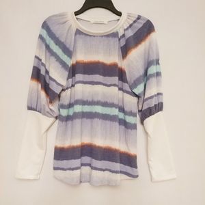 NEW WASHED SOFT MULTI COLOR BUBBLE SLEEVE